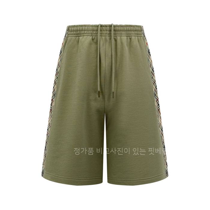 버*리 트리밍 코튼 쇼츠 반바지