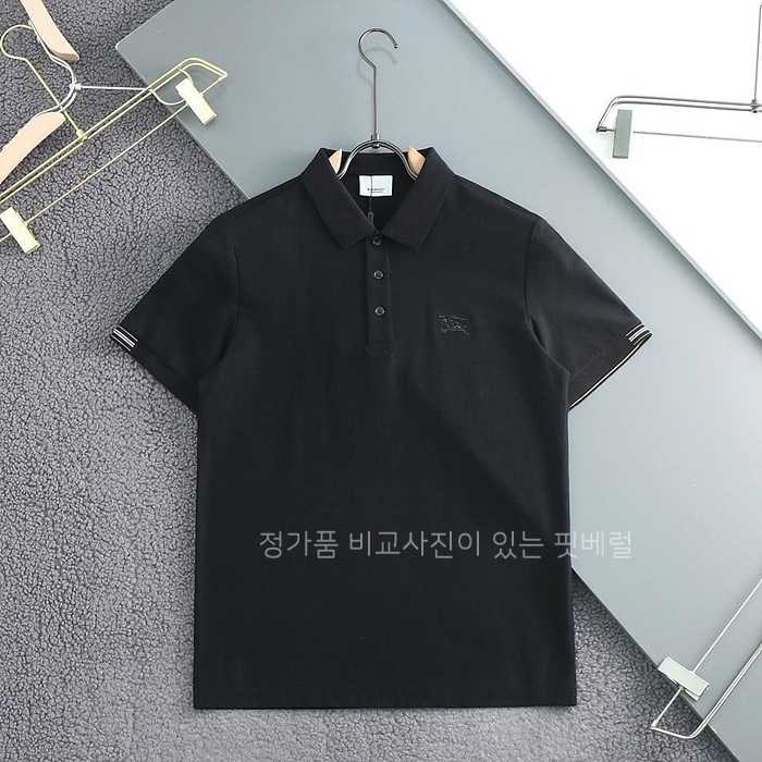 [국내배송] 버*리 자수로고 히든포인트 카라티셔츠 (2color)