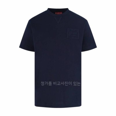 구* 피렌체 자수 코튼 저지 반팔티셔츠
