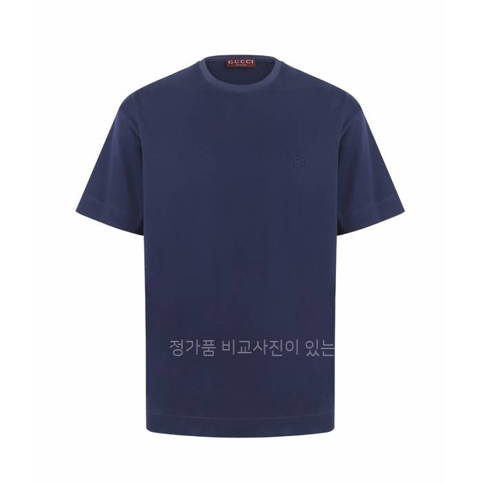 구* 인터로킹 자수 반팔티셔츠