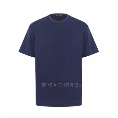 구* 인터로킹 자수 반팔티셔츠