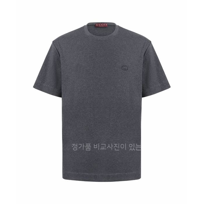 구* 인터로킹 자수 반팔티셔츠