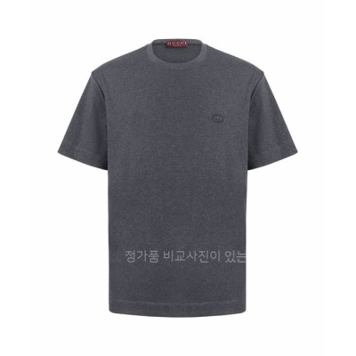 구* 인터로킹 자수 반팔티셔츠