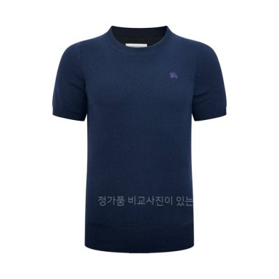 버*리 캐시미어 탑 니트 반팔