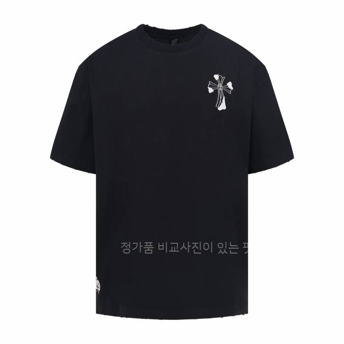 크*하츠 크로스 패치워크 반팔티셔츠