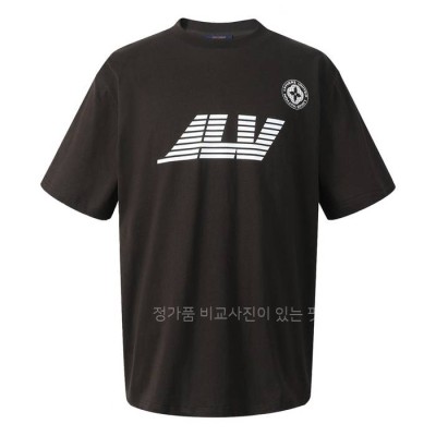 루*비통 워시드 프린티드 반팔티셔츠