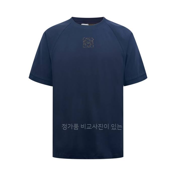 로*베 애너그램 자수 반팔티셔츠