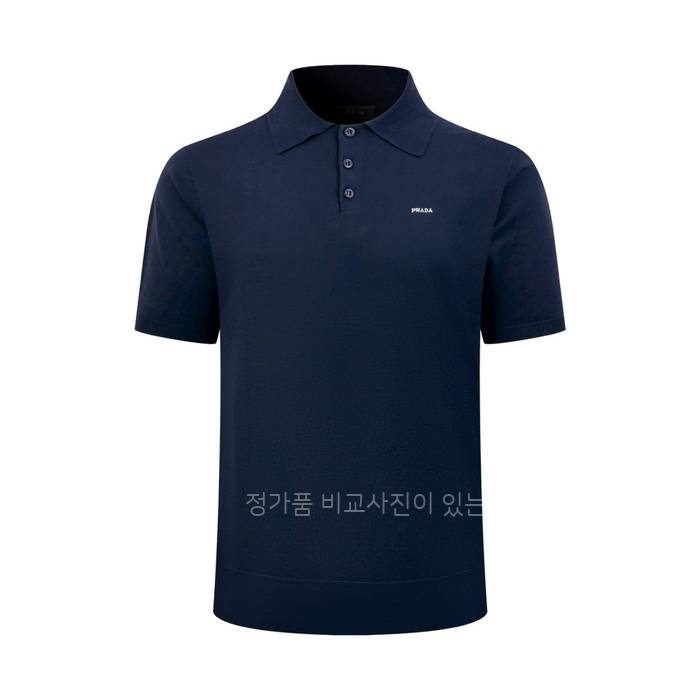 프*다 로고 니트 폴로 반팔